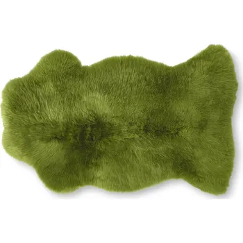 Dekorativní polštářek Wooline ovčí kůže North 110 x 60cm hráškově zelená