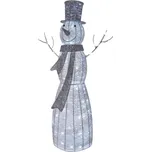 LED vánoční sněhulák EMOS DCFC01 ZY2124T ratanový 230V vnitřní použití studená bílá s časovačem