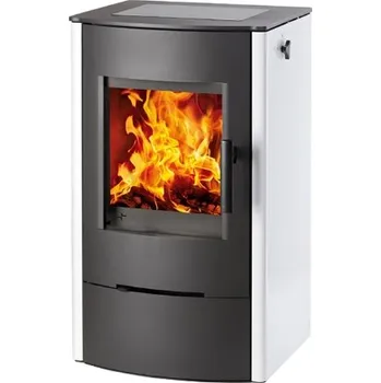 Krbová kamna Haas+Sohn Firepot - bílá, plotna sklokeramika