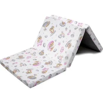 Matrace Skládací matrace do postýlky New Baby STANDARD 120x60x5 cm koala růžová