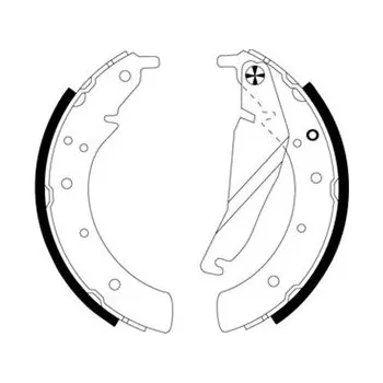 Brzdová čelist TEXTAR Sada brzdových čelistí 91033500