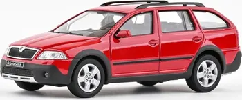 autíčko Abrex Škoda Octavia II Combi Scout 2007 1:43 červená Corrida