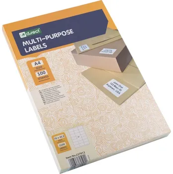 Speciální papír d.rect - etikety A4, 70 x 42,2 mm, 100 archů
