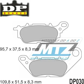 Brzdová destička Destičky brzdové DP030 DP Brakes - směs Premium OEM Sinter DP030
