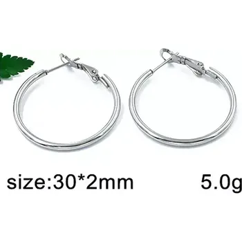 Náušnice Náušnice chirurgická ocel kruhy 30mm 3065