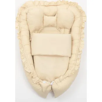 Hnízdečko pro miminko Hnízdečko s peřinkou pro miminko New Baby Colours písková