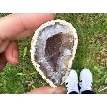 Přírodní kámen Achátová geoda s dutinkou 45g z Brazílie