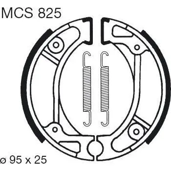 Motodíl Brzdové čelisti LUCAS MCS 825 HONDA Zoomer 50 2005-2009