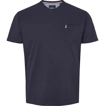 Pánské tričko 41147/0580 NORTH 56°4 tmavě modré výstřih do " V " 5XL - 8XL krátký rukáv - 8XL