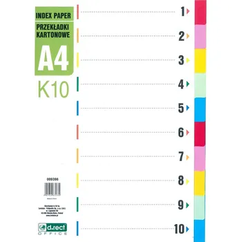 d.rect - rozlišovač karton A4 barevný 1-10