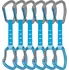 expreska Petzl Djinn Axess set 12 cm 6 ks modrý