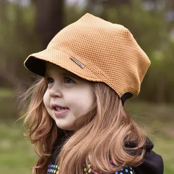 Kšiltovka hořčicově žlutá bavlněná kšiltovka