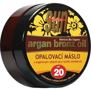 Přípravek na opalování Vivaco OPALOVACÍ MÁSLO S ARGANOVÝM OLEJEM / SPF 20 /