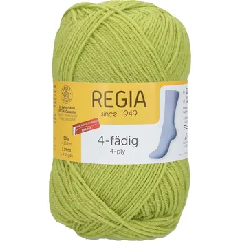 Příze Regia 4-Ply Uni 1056 Limetková 210m/50g (Ponožková příze Regia Uni 4-Ply 1056 Limette)