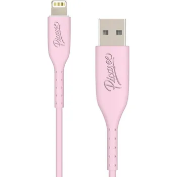 Picasee USB Kabel Lightning - USB 2.0 - Růžový