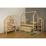 MAXIDO Dětská postel Snílek s přistýlkou a šuplíky 200x120 přírodní (Český výrobek)