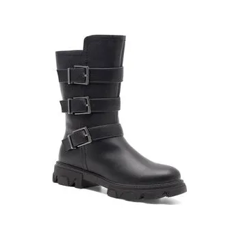 Dámské kozačky Polokozačky DeeZee CS6226-01 Černá 37