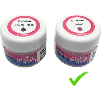 Speciální výtvarná barva Glaze paste PINK - Barva na keramiku a zirkon (5ml)
