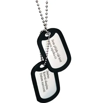 Vojenské psí známky u Psíka | Vojenské psí známky s rytím v ceně |2.8*5cm