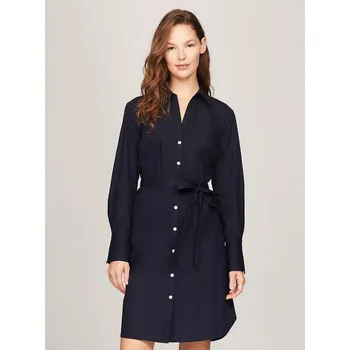Dámské šaty Tommy Hilfiger dámské košilové šaty modré M