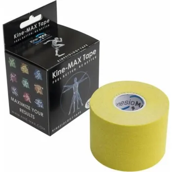 Tejpovací páska KineMAX Classic kinesiology tape žlutá 5cmx5m