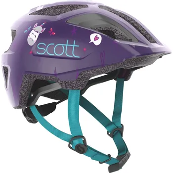 Cyklistická přilba Scott dětská helma SPUNTO KID deep purple/blue - 46-52 cm
