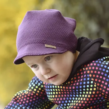 Kšiltovka tmavě fialová bavlněná kšiltovka