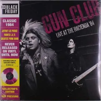 Zahraniční hudba LP The Gun Club: Live At The Hacienda '84 LTD | CLR 2022 Red Split Quattro Purple & White Splatter Vinyl Limited Edition
