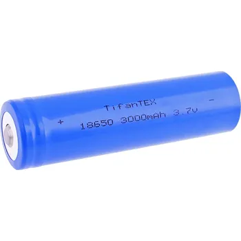 Článková baterie 18650 Baterie nabíjecí 3000 mAh 3,7V s výstupkem TFT (Akumulátor 18650 - délka 6,5 cm, průměr 1,8 cm)