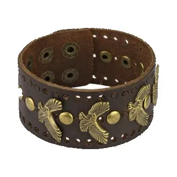 Náramek Steel Edge Kožený náramek 137