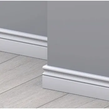 Podlahová lišta soklová Krono Original LEPD24 - bílá 9002 (2,4 m)