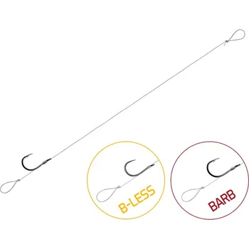 Návazec Delphin FLR Loop / 6ks|8cm / 0,22mm / BARB 10