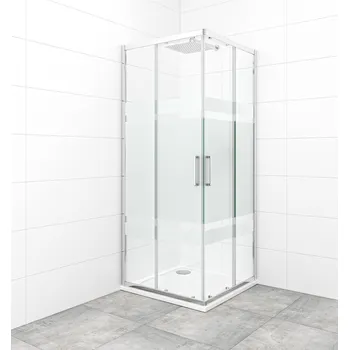 SAT Sprchový kout čtverec 80x80 cm SAT TEX SATBKTEXQ80CRS SATBKTEXQ80CRS