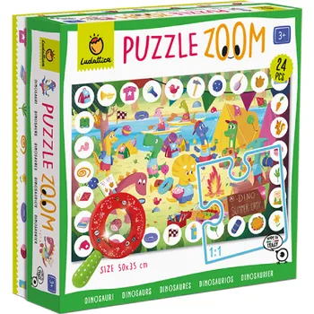 Puzzle Ludattica - ZOOM Puzzle s lupou - Dinosauři