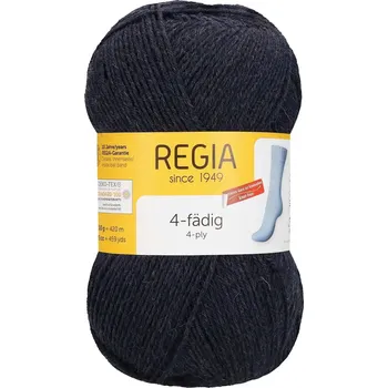 Příze Regia 4-Ply Uni 1849 (Ponožková příze Regia Uni 4 Ply 1849 dark indigo meliert)