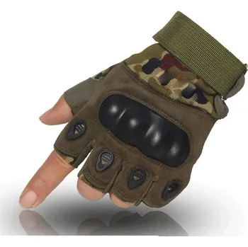 Cyklistické rukavice Unisex cyklistické rukavice bez prstů - Maskovat,L