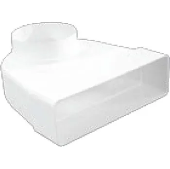 Kouřovod Regulus Koleno 90° přechodové čtyřhran 60x200/kruh 100 mm