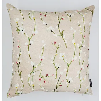 Dekorativní polštářek BYTEMA Dekorační povlak na polštář VĚTVIČKY NOA malé růžové 45 x 45 cm