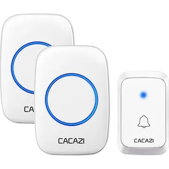 Domovní zvonek Bezdrátový domácí zvonek s kamerou, vodotěsný - Bílá 1x2