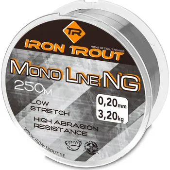Iron Trout vlasec Mono NG 250 m 0,24 mm, šedá