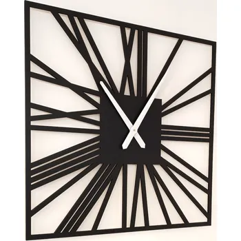 Hodiny MAJADESIGN Nástěnné hodiny ŘÍMSKÉ HRANATÉ - BAREVNĚ LAKOVANÉ Velikost: 30x30