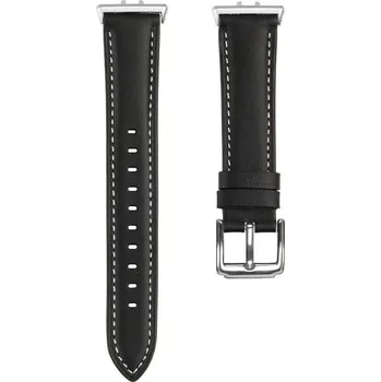 Ostatní příslušenství k chytrým hodinkám eses Kožený řemínek pro Samsung Galaxy Fit 3 - Černý