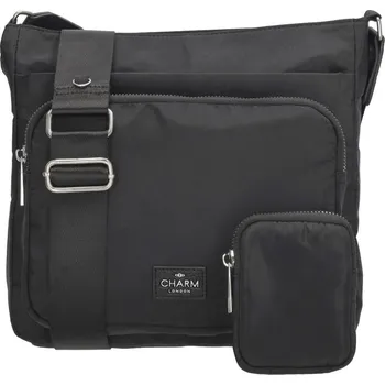 Kabelka ODEON 25x23x6cm black, kabelka Charm London