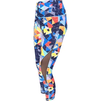 Dámské legíny Miego Dámské Bambusové 3/4 vzorované legíny - La Maijo Barva: Světle modrá, Velikost: L/XL