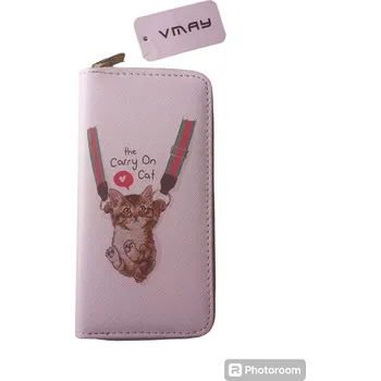 Dámská peněženka s kotětem, bílá