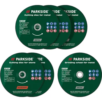 Řezný kotouč PARKSIDE® Sada řezných a hrubovacích kotoučů / Diamantový řezný kotouč, Ø 230 mm (dělicí a hrubovací kotouč)