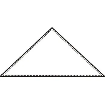 Šátek (0740) šátek třírohý 70x70cm BA 145g/m2 bílý