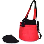 Iridog Batoh na psa 2v1 SKIPPIE no.1 červený s černou v22 x d26 x š17 cm