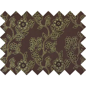 HEDVA ČESKÝ BROKÁT Vzorek brokátu Ondral POPÍNAVKA hnědá | 17