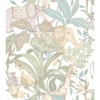 Tapeta Cristiana Masi by Parato Bílá dětská vliesová tapeta se zvířátky, 17107, MiniMe, Cristiana Masi by Parato, velikost 10,05 x 0,53 m